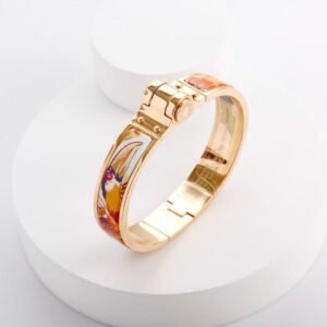 Hermes Grand Apparat hinged bracelet rose gold fashion