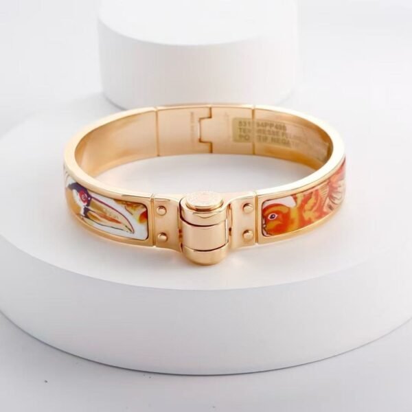 Hermes Grand Apparat hinged bracelet rose gold - Image 3
