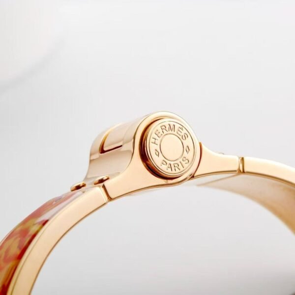 Hermes Grand Apparat hinged bracelet rose gold - Image 5
