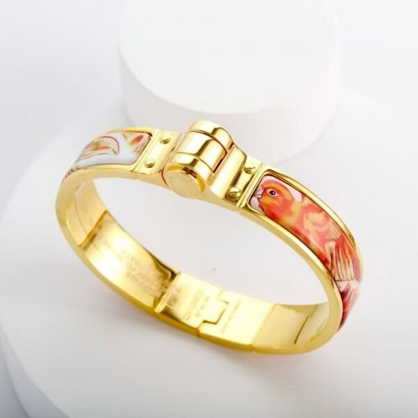 Hermes Grand Apparat hinged bracelet  Gold Hardware - Image 2