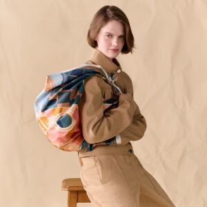 hermes• 𝟐𝟓 Autumn "plaid horse face mask"scarf