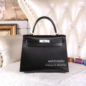 hermes box leather kelly 25cm ck89 nior