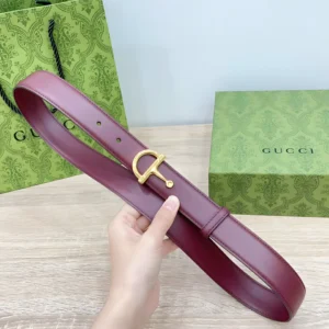 burgundy gucci belt