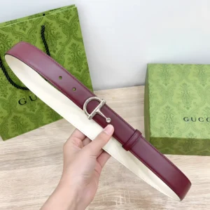 burgundy gucci belt