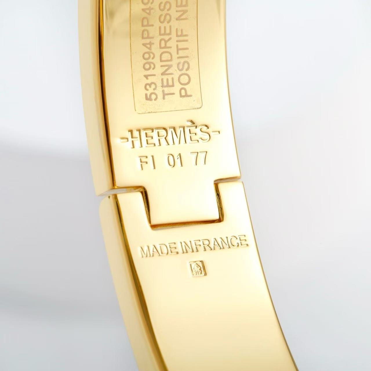 Hermes clic cadenas bracelet white - Image 4