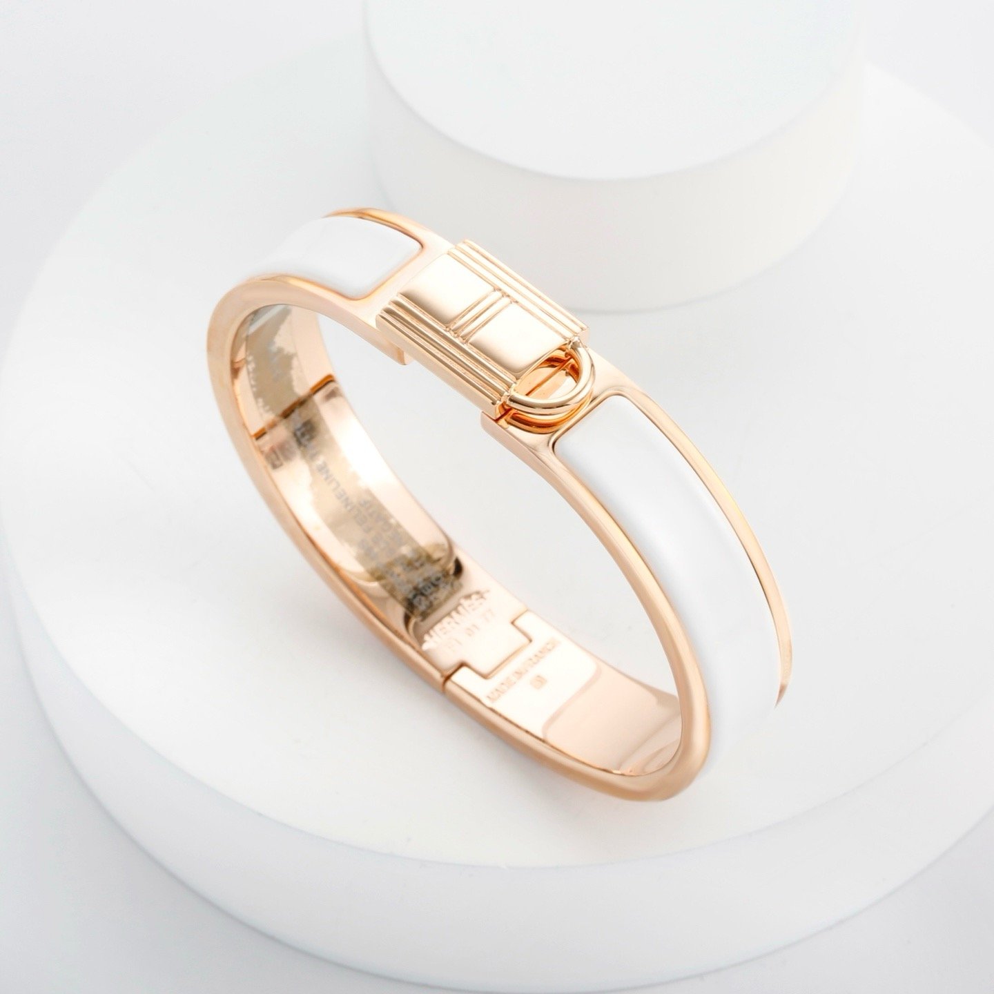 Hermes clic cadenas bracelet white - Image 10