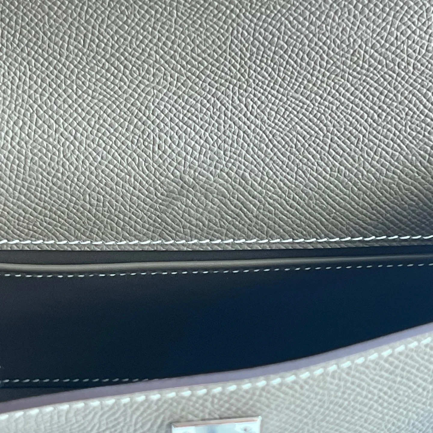 Hermes epsom kelly pochette 22cm ck18 etoupe ghw/phw - Image 5